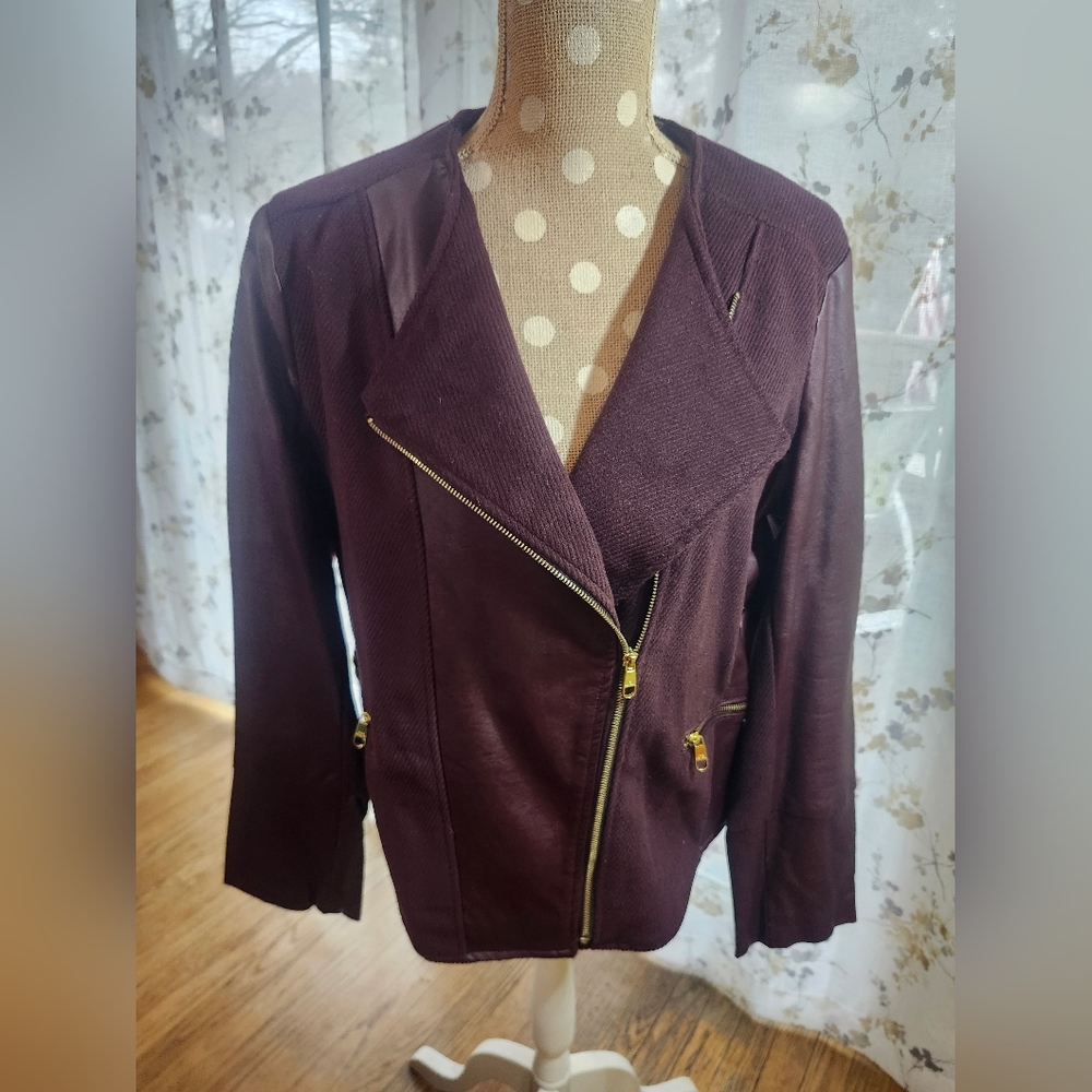 Faux leather jacket